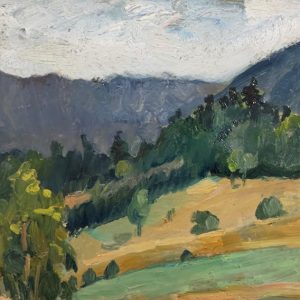 Georges Folmer - Peinture - Montagne et sapins