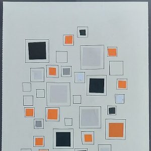 Sijbren Siep van den Berg - Geometrisch Lijnenspel met collage
