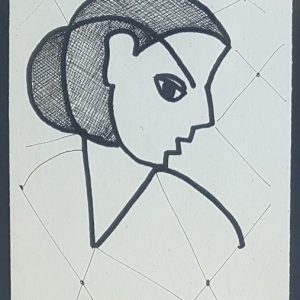 Sijbren Siep van den Berg - dessin - Portret van een meisje