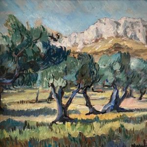 peinture - Oliviers en Provence